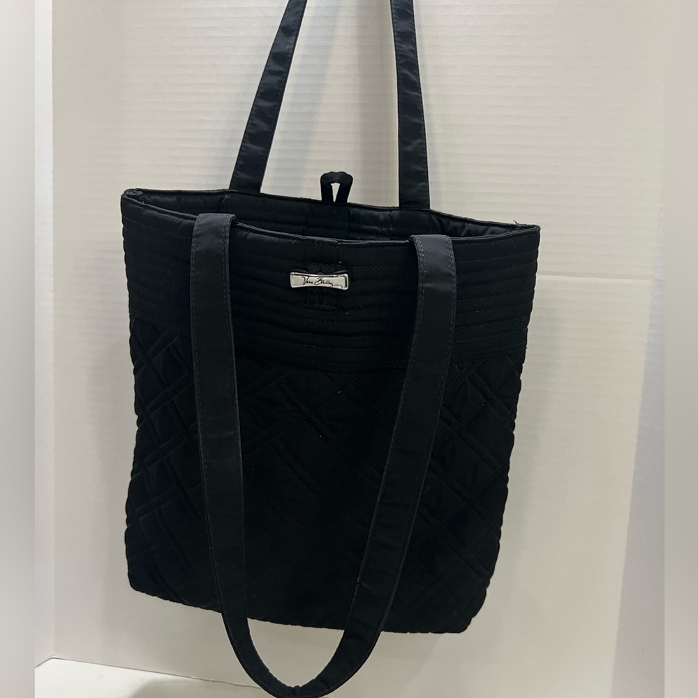 Vera Bradley Black Quilted Tote Bag - Picture 10 of 16
